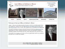 Tablet Screenshot of meyerlegal.com